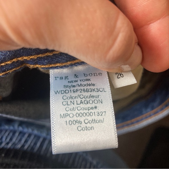 Rag & Bone Ruth Super-High Rise Straight Jeans in Clean Lagoon - Picture 16 of 16